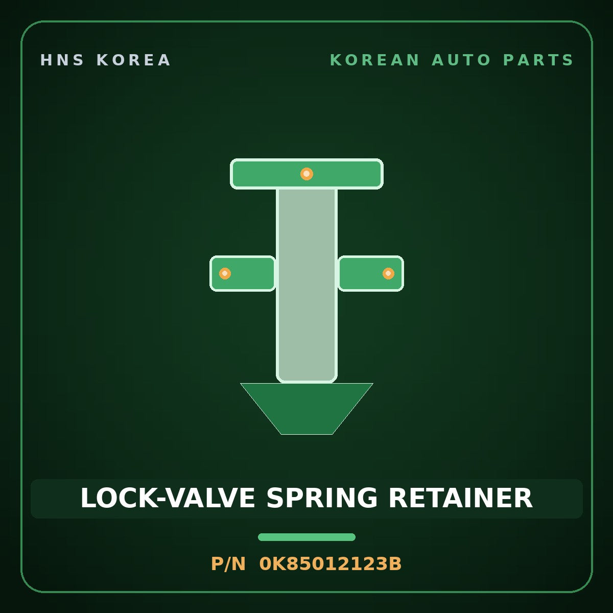 Genuine Mobis LOCK-VALVE SPRING RETAINER 0K85012123B for 5-Ton Truck 1995 HNS Parts Korea