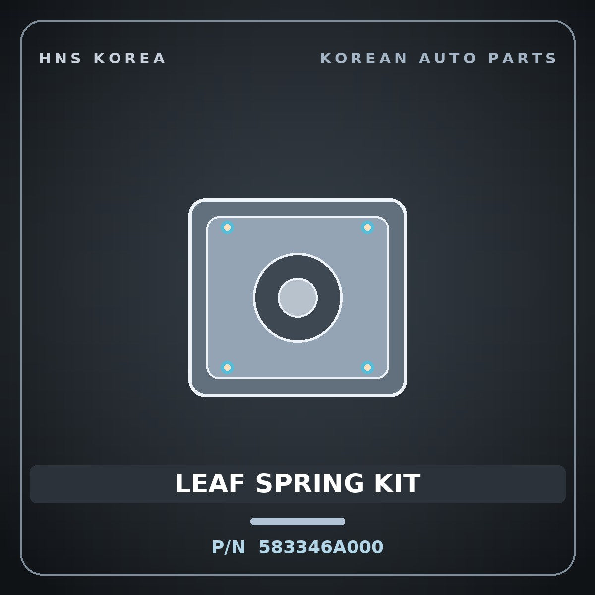 Genuine Mobis LEAF SPRING KIT 583346A000 for 5-Ton Truck 1997 HNS Parts Korea