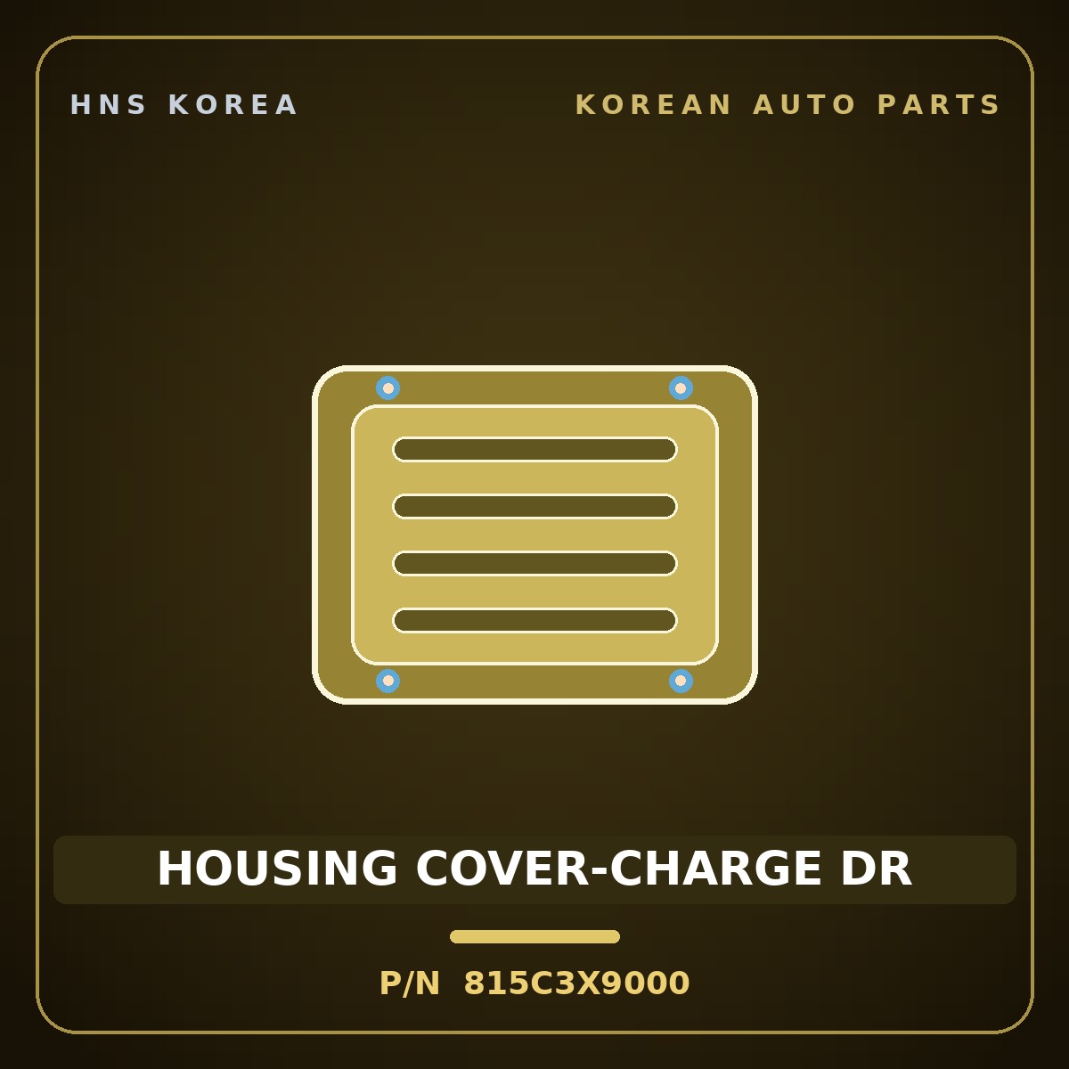 Genuine Mobis HOUSING COVER-CHARGE DR 815C3X9000 for EV5 2025 HNS Parts Korea