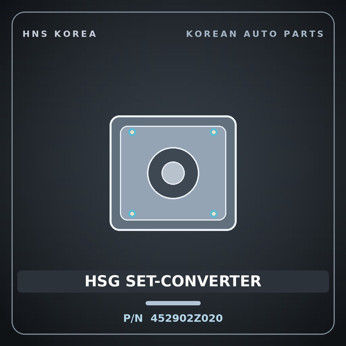 Genuine Mobis HSG SET-CONVERTER 452902Z020 for Cerato 1998 HNS Parts Korea
