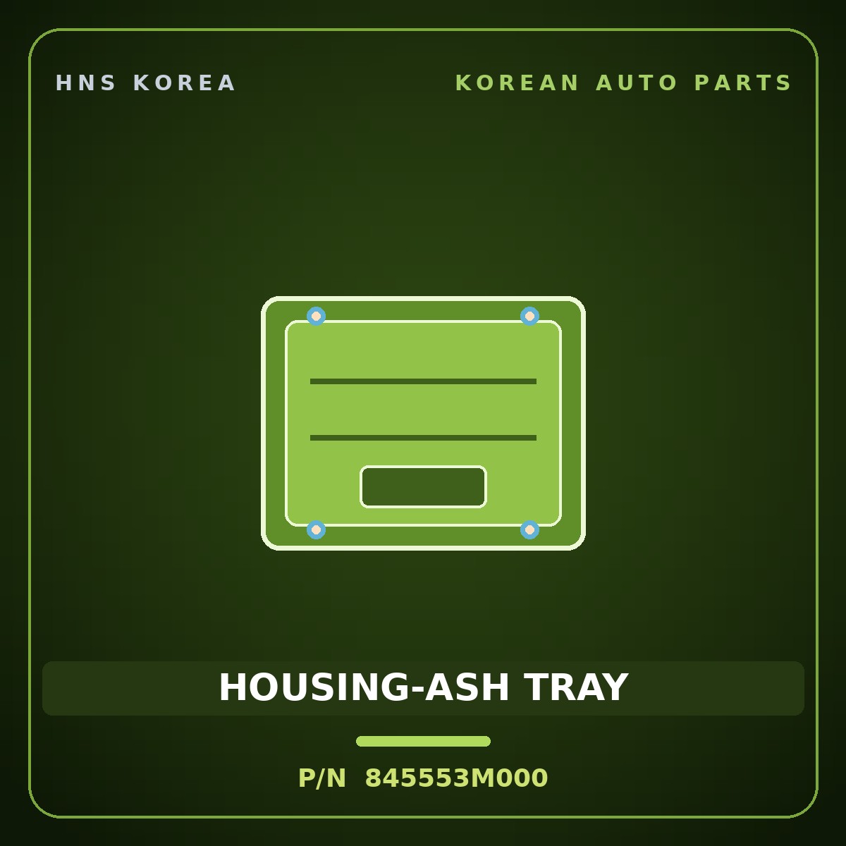 Genuine Mobis HOUSING-ASH TRAY 845553M000 for Genesis 2007 HNS Parts Korea