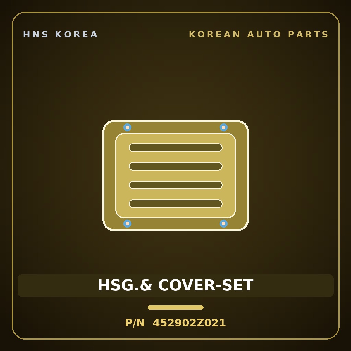 Genuine Mobis HSG.& COVER-SET 452902Z021 for Cerato 1998 HNS Parts Korea