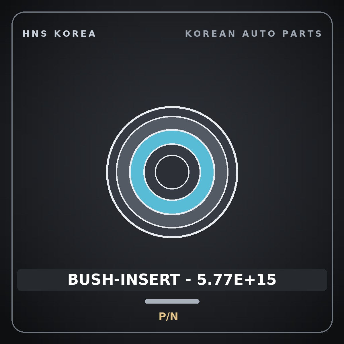 Genuine Mobis BUSH-INSERT - 5.77E+15  for Carens 2002 HNS Parts Korea