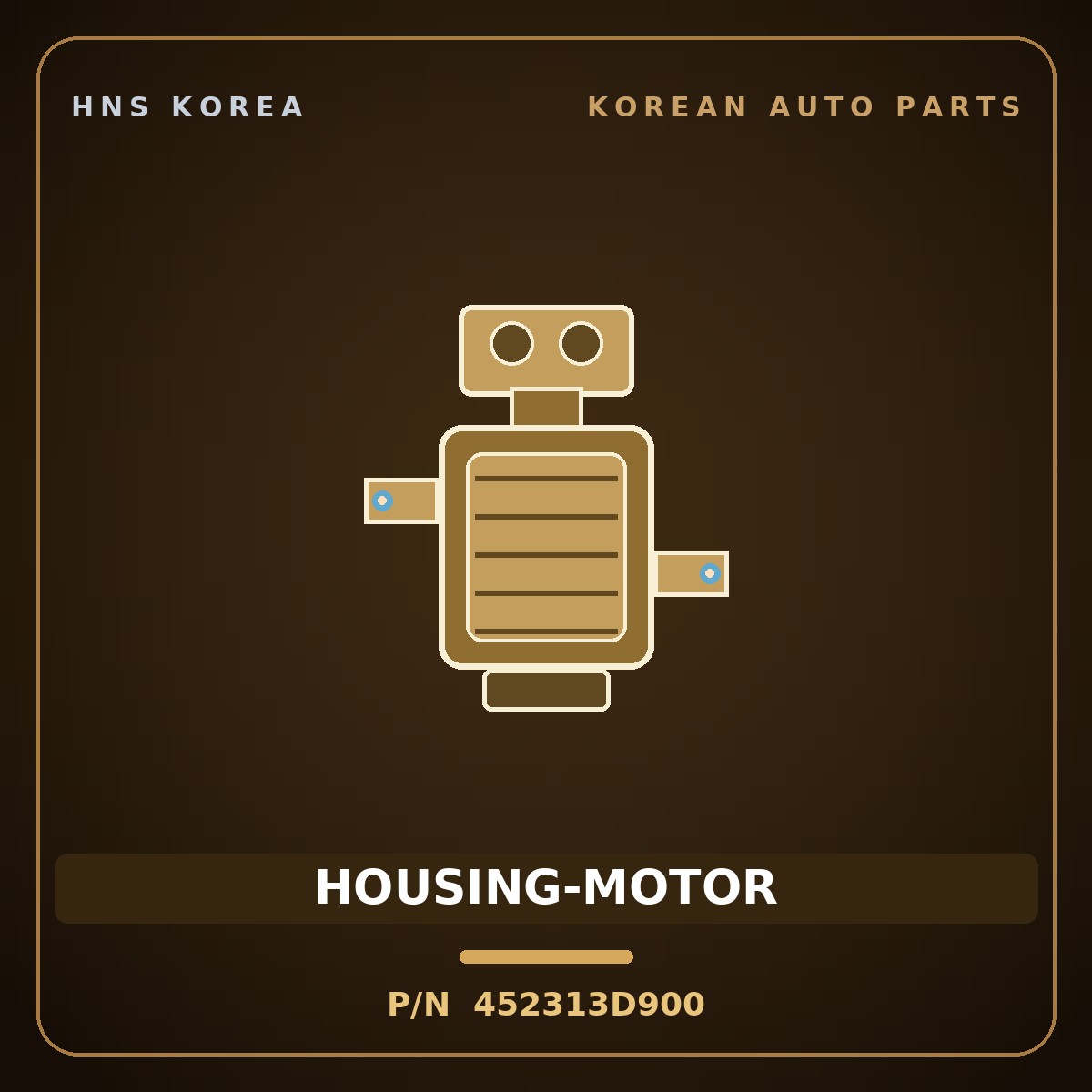 Genuine Mobis HOUSING-MOTOR 452313D900 for K5 2020 HNS Parts Korea