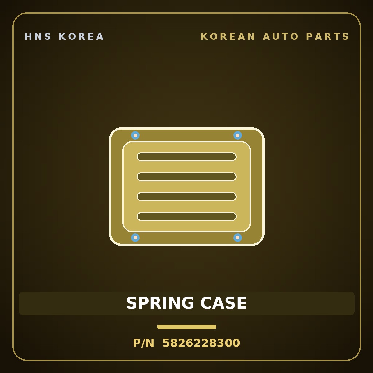 Genuine Mobis SPRING CASE 5826228300 for Cerato 2003 HNS Parts Korea
