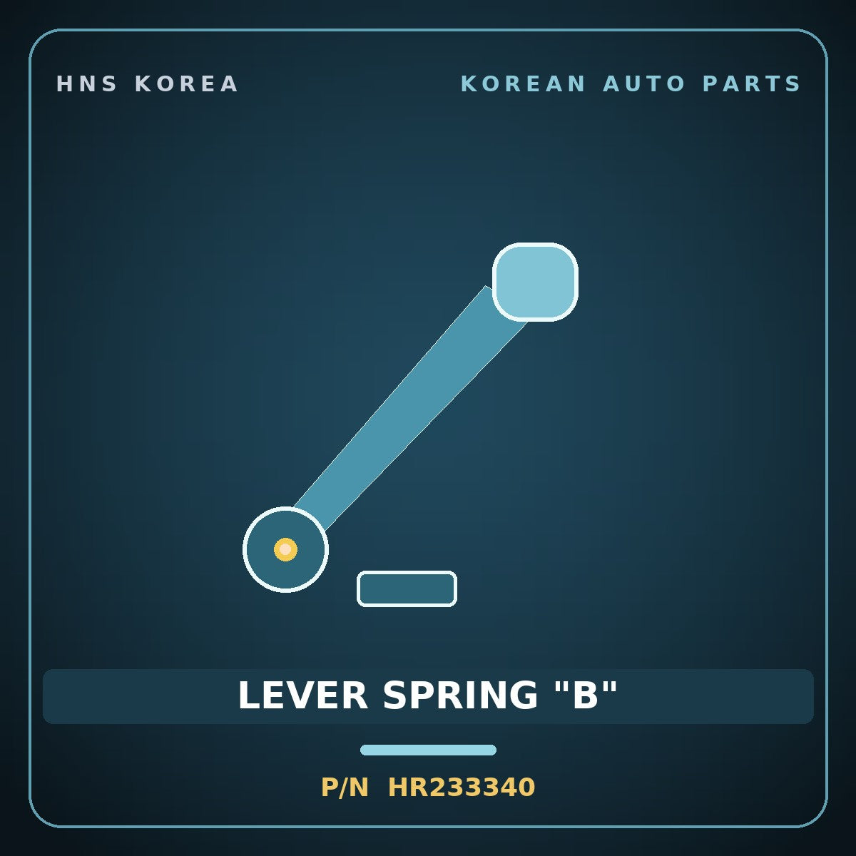 Genuine Mobis LEVER SPRING "B" HR233340 for Galloper 2000 HNS Parts Korea