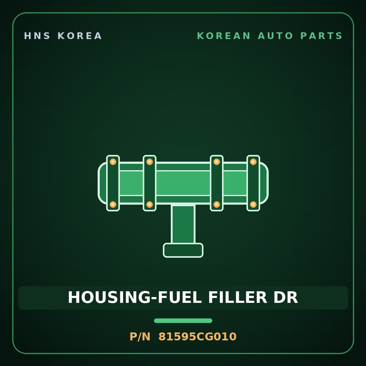 Genuine Mobis HOUSING-FUEL FILLER DR 81595CG010 for Staria 2021 HNS Parts Korea
