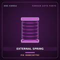 Genuine Mobis EXTERNAL SPRING 0K68C26770C for Ceres 1996 HNS Parts Korea