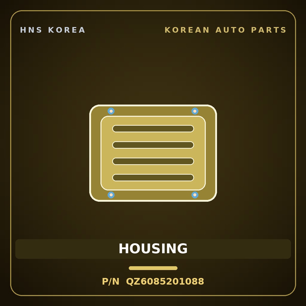Genuine Mobis HOUSING QZ6085201088 for Trago 2006 HNS Parts Korea