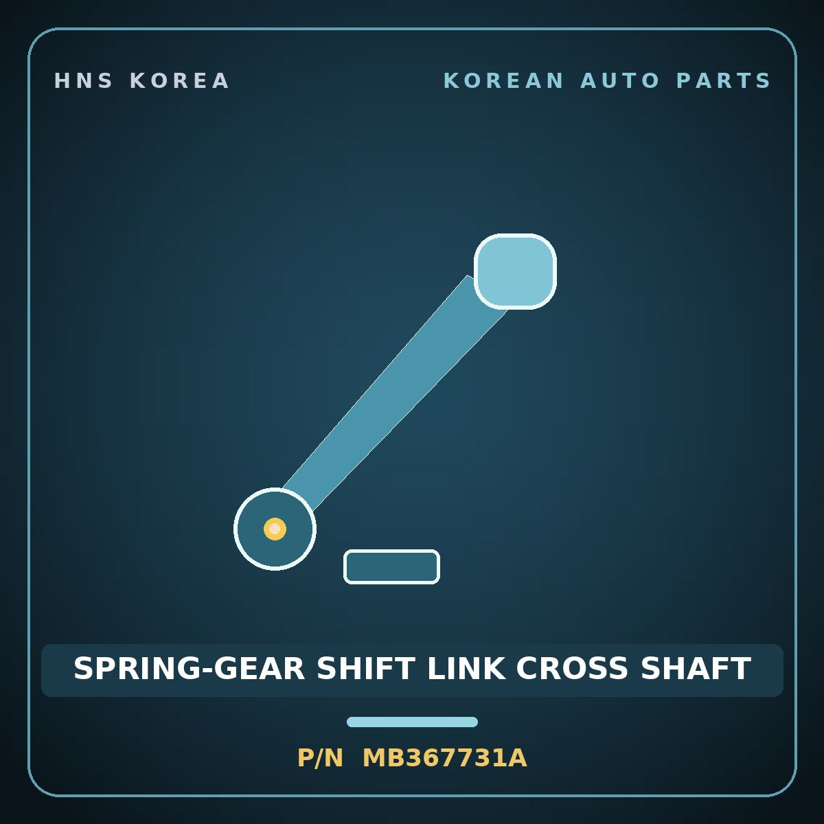 Genuine Mobis SPRING-GEAR SHIFT LINK CROSS SHAFT MB367731A for Galloper 2000 HNS Parts Korea