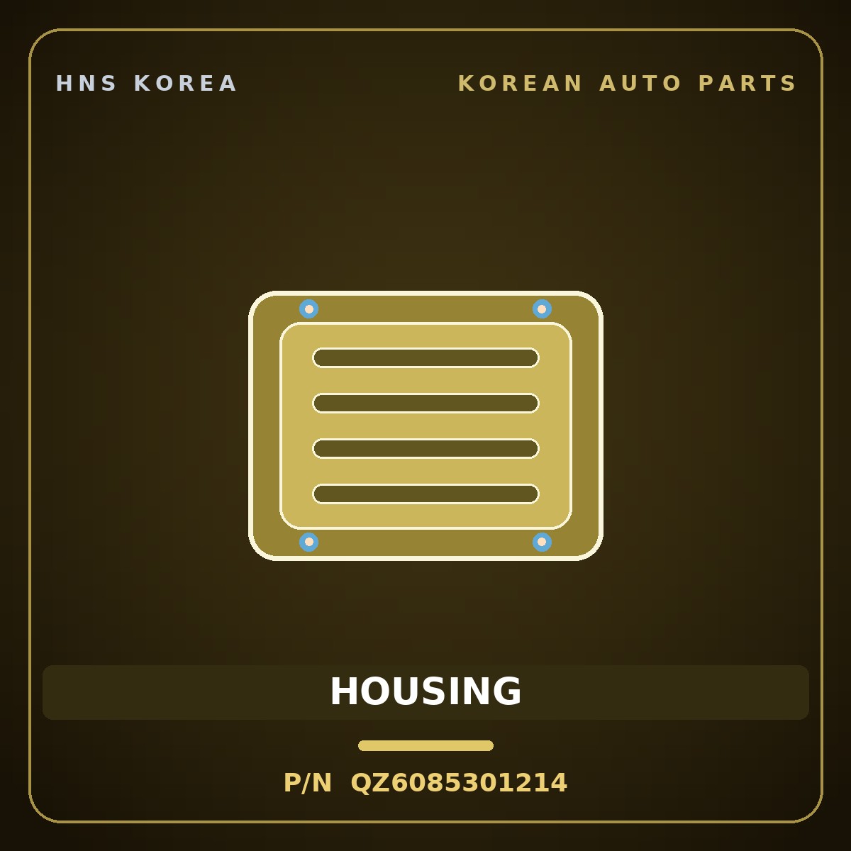 Genuine Mobis HOUSING QZ6085301214 for Trago 2006 HNS Parts Korea
