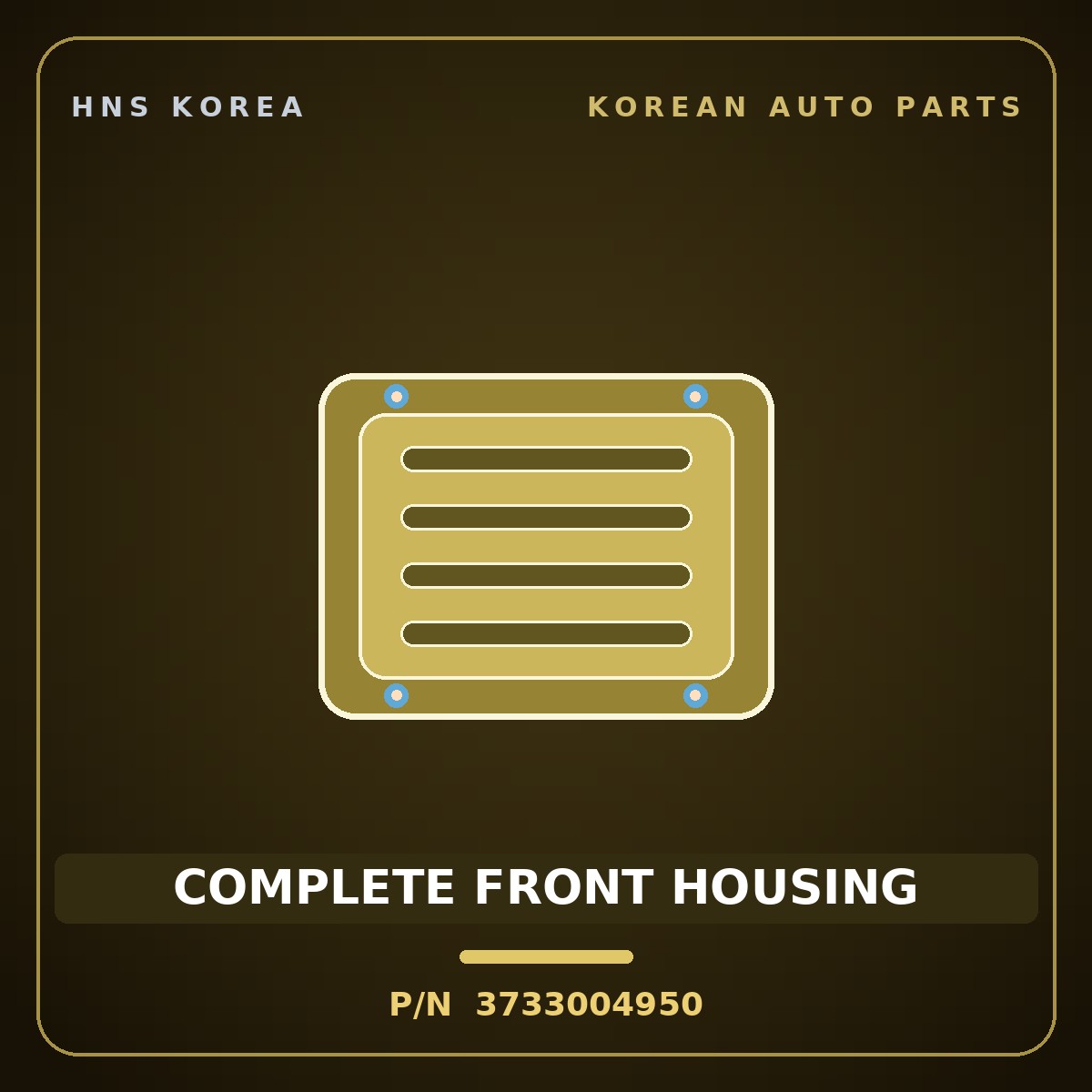 Genuine Mobis COMPLETE FRONT HOUSING 3733004950 for Casper 2017 HNS Parts Korea