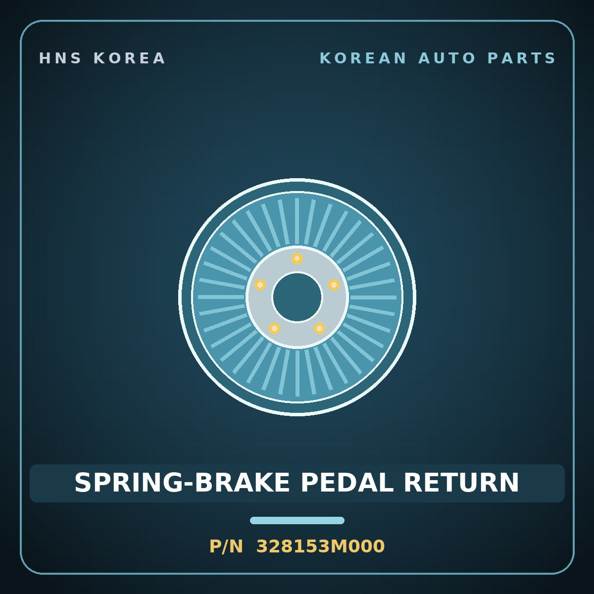 Genuine Mobis SPRING-BRAKE PEDAL RETURN 328153M000 for Equus 2007 HNS Parts Korea