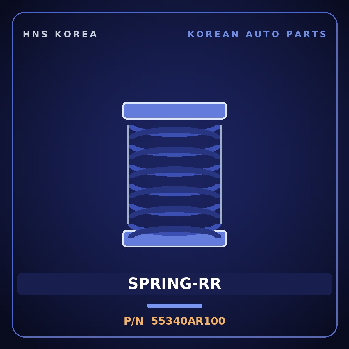 Genuine Mobis SPRING-RR 55340AR100 for Genesis GV70 2024 HNS Parts Korea