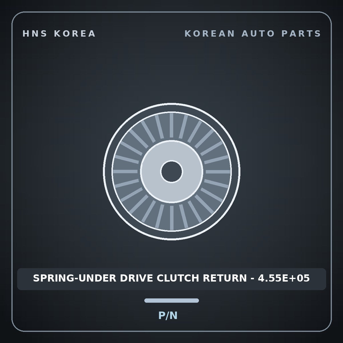 Genuine Mobis SPRING-UNDER DRIVE CLUTCH RETURN - 4.55E+05  for Equus 2007 HNS Parts Korea
