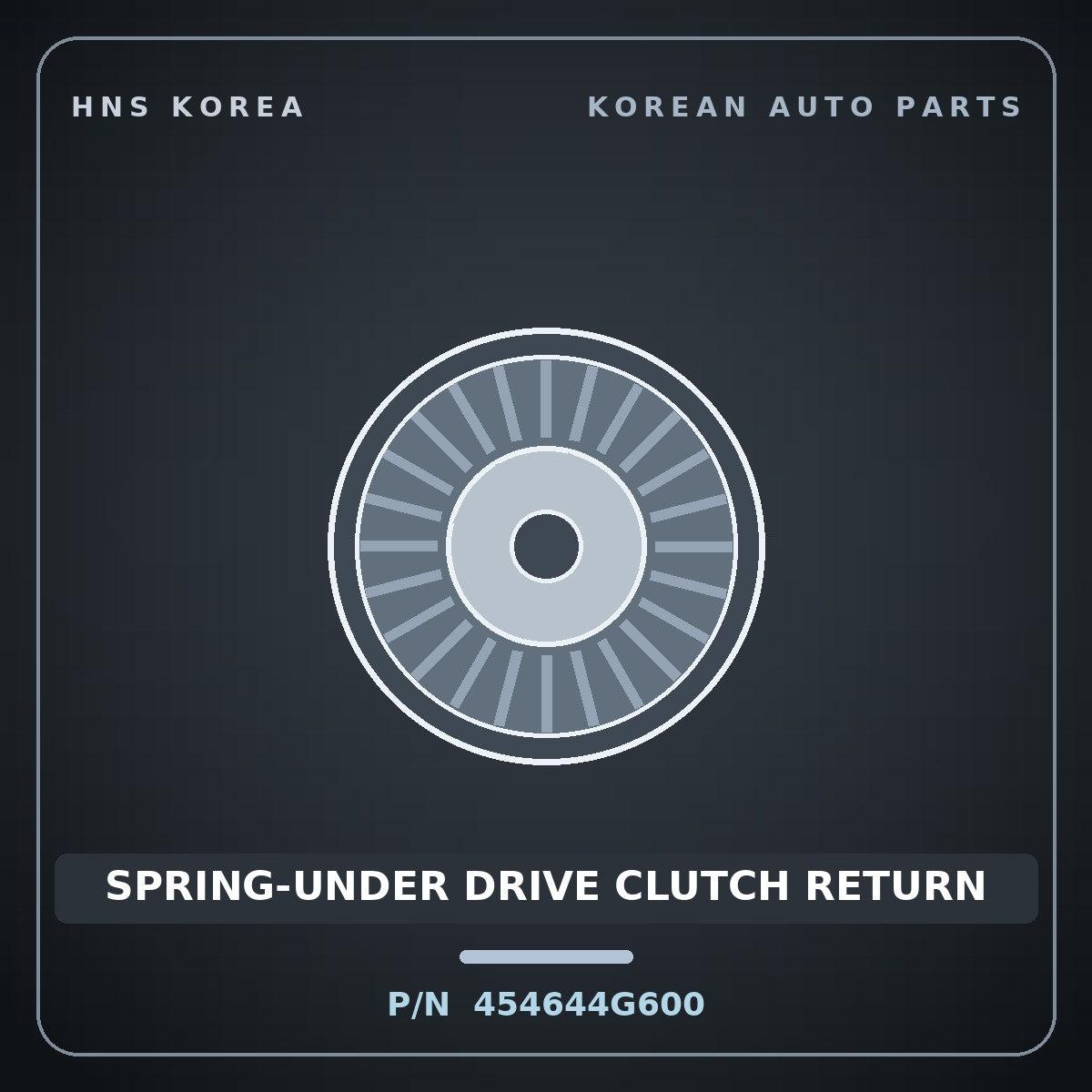 Genuine Mobis SPRING-UNDER DRIVE CLUTCH RETURN 454644G600 for Grandeur 2019 HNS Parts Korea