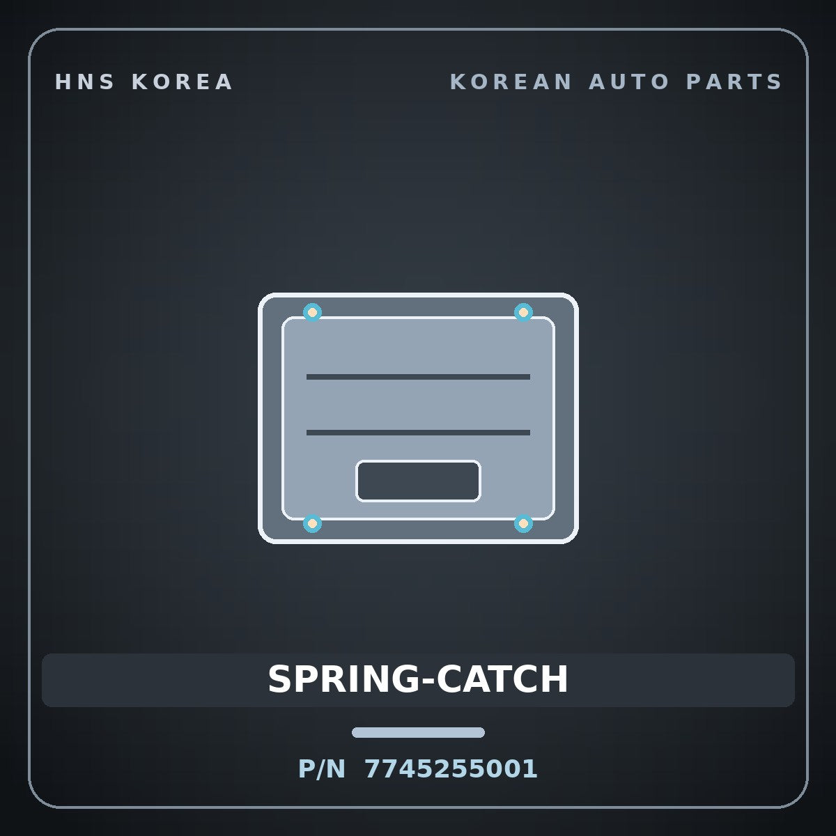 Genuine Mobis SPRING-CATCH 7745255001 for Aero City 2008 HNS Parts Korea