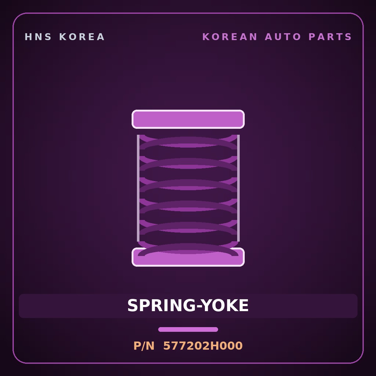 Genuine Mobis SPRING-YOKE 577202H000 for Avante 2006 HNS Parts Korea