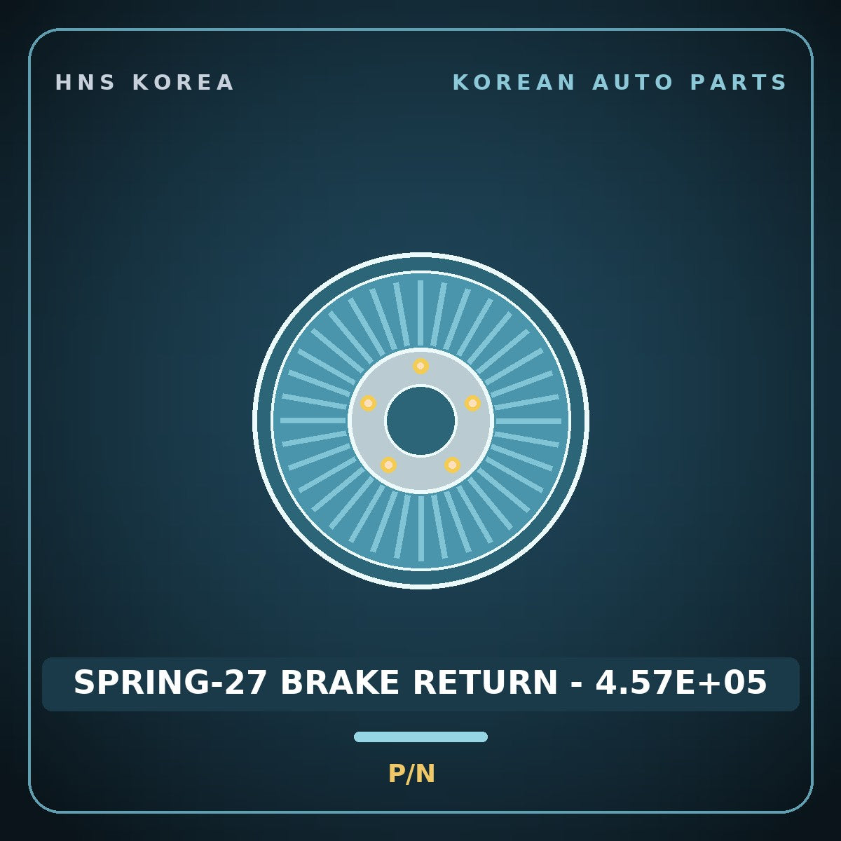 Genuine Mobis SPRING-27 BRAKE RETURN - 4.57E+05  for Equus 2007 HNS Parts Korea