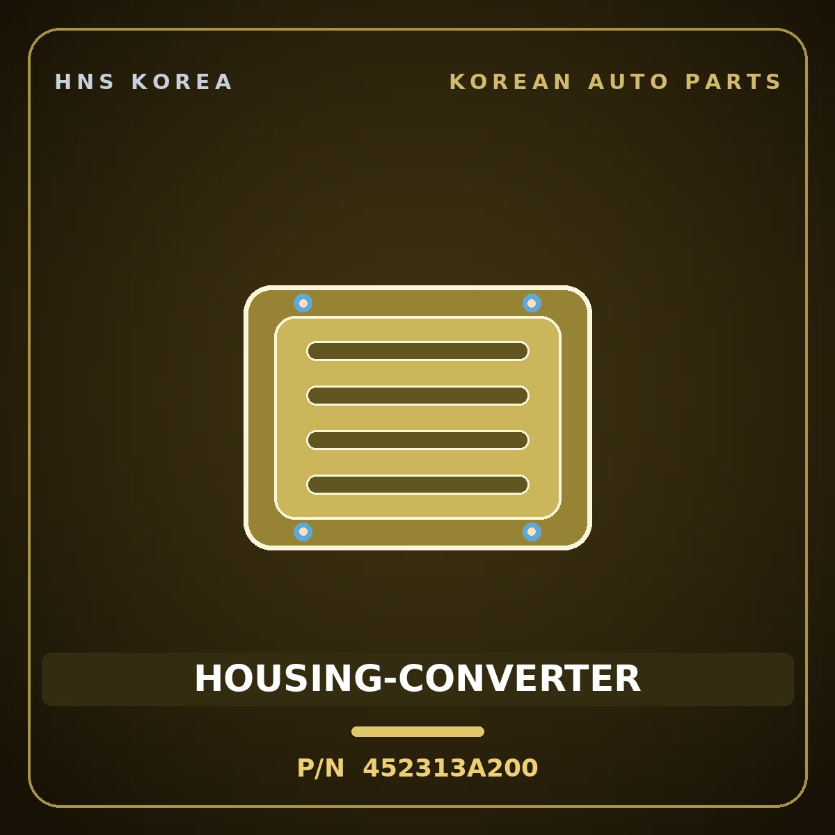 Genuine Mobis HOUSING-CONVERTER 452313A200 for Grandeur 2006 HNS Parts Korea