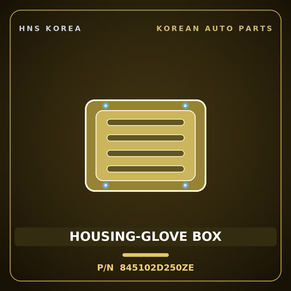 Genuine Mobis HOUSING-GLOVE BOX 845102D250ZE for Elantra 2000 HNS Parts Korea