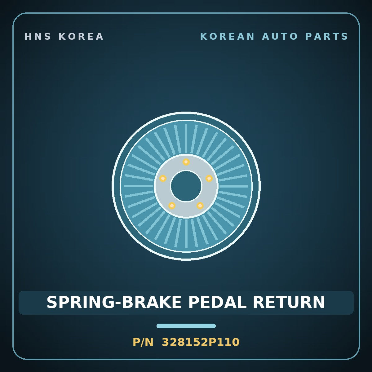 Genuine Mobis SPRING-BRAKE PEDAL RETURN 328152P110 for Santa Fe 2009 HNS Parts Korea