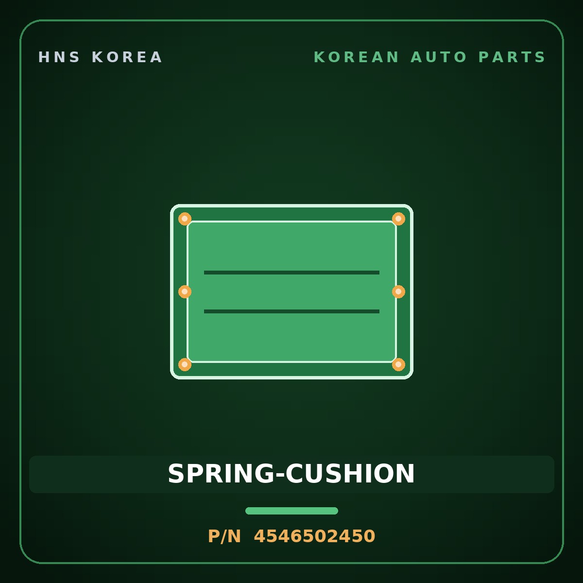 Genuine Mobis SPRING-CUSHION 4546502450 for Morning 2015 HNS Parts Korea