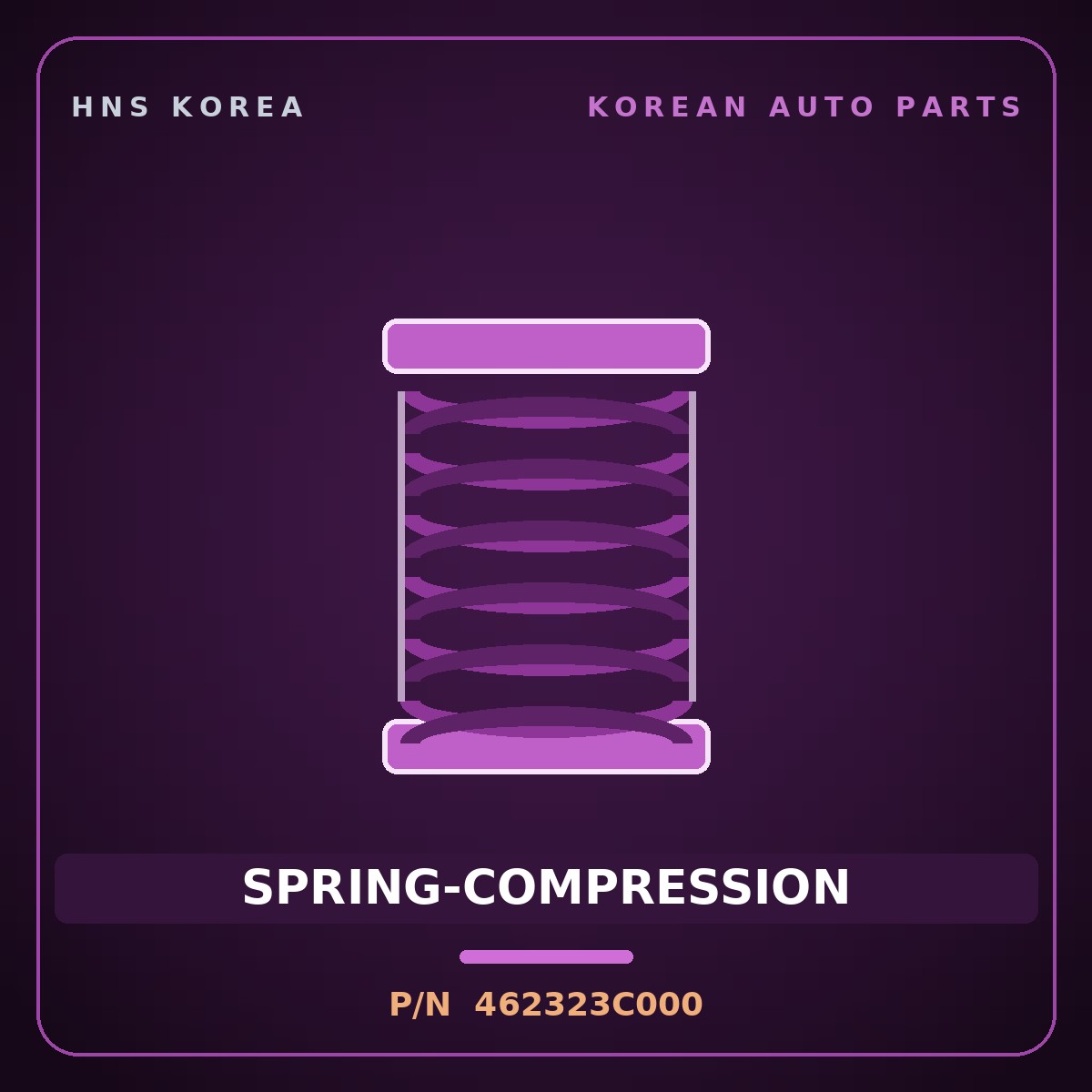 Genuine Mobis SPRING-COMPRESSION 462323C000 for Equus 2007 HNS Parts Korea