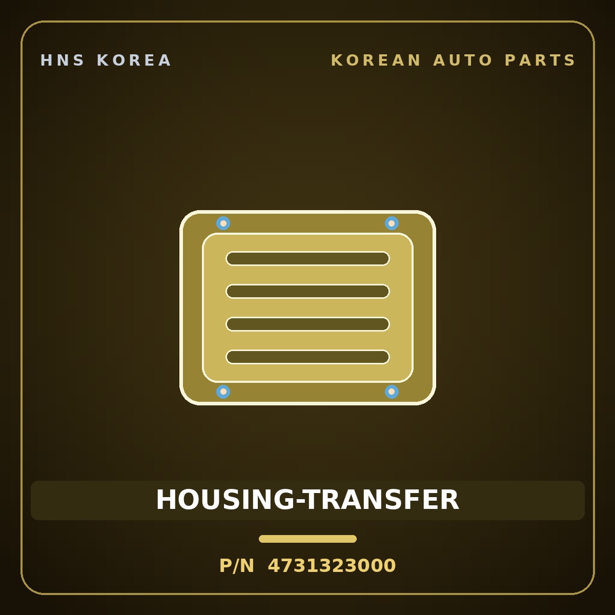 Genuine Mobis HOUSING-TRANSFER 4731323000 for Kona 2023 HNS Parts Korea
