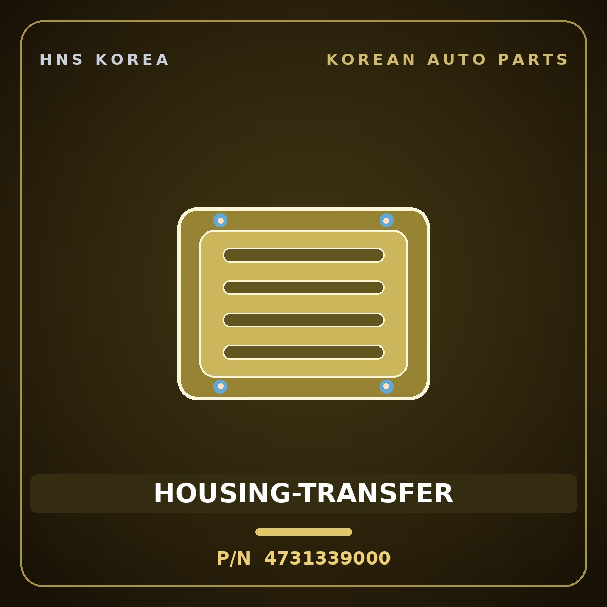 Genuine Mobis HOUSING-TRANSFER 4731339000 for Santa Fe 2000 HNS Parts Korea