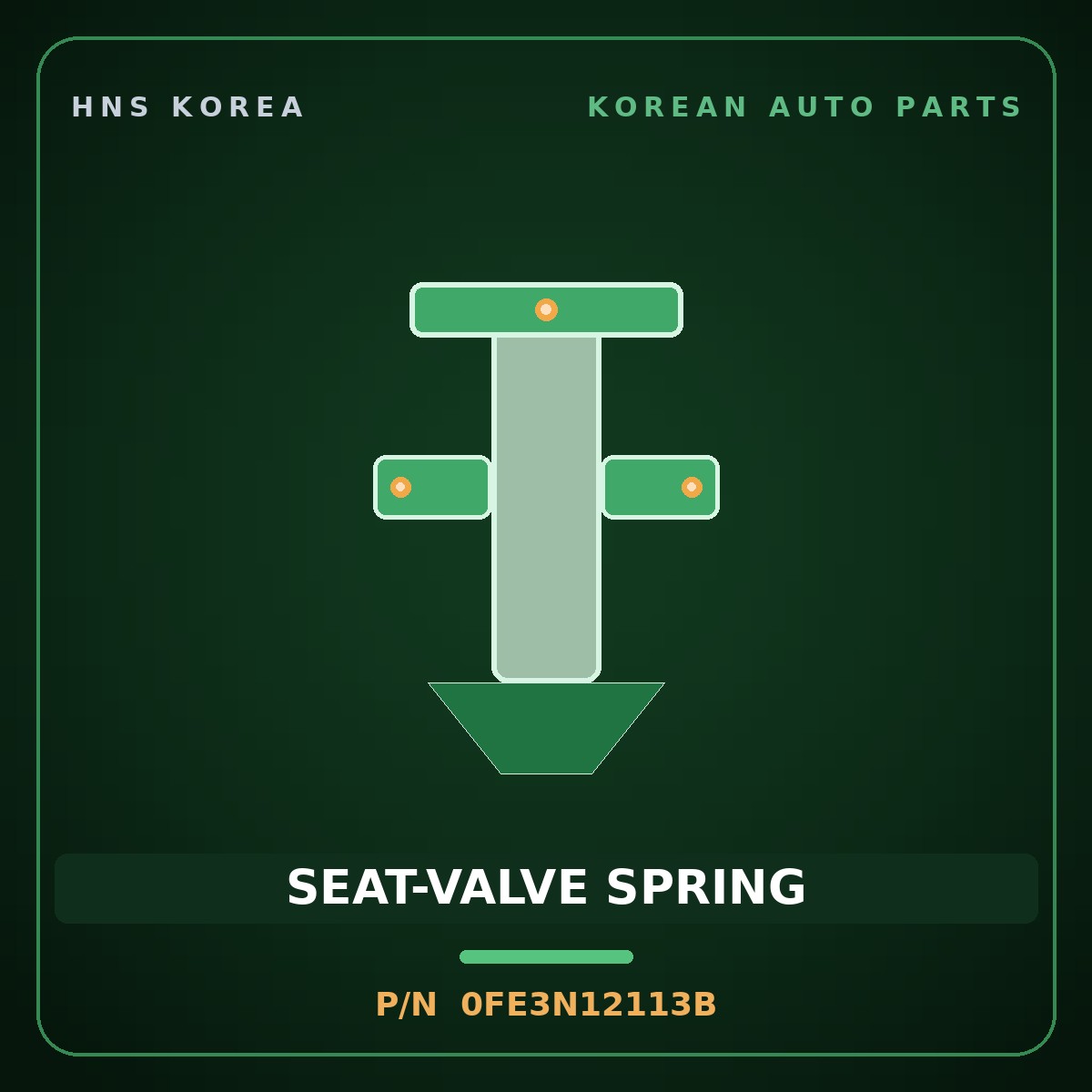 Genuine Mobis SEAT-VALVE SPRING 0FE3N12113B for Credos 1997 HNS Parts Korea