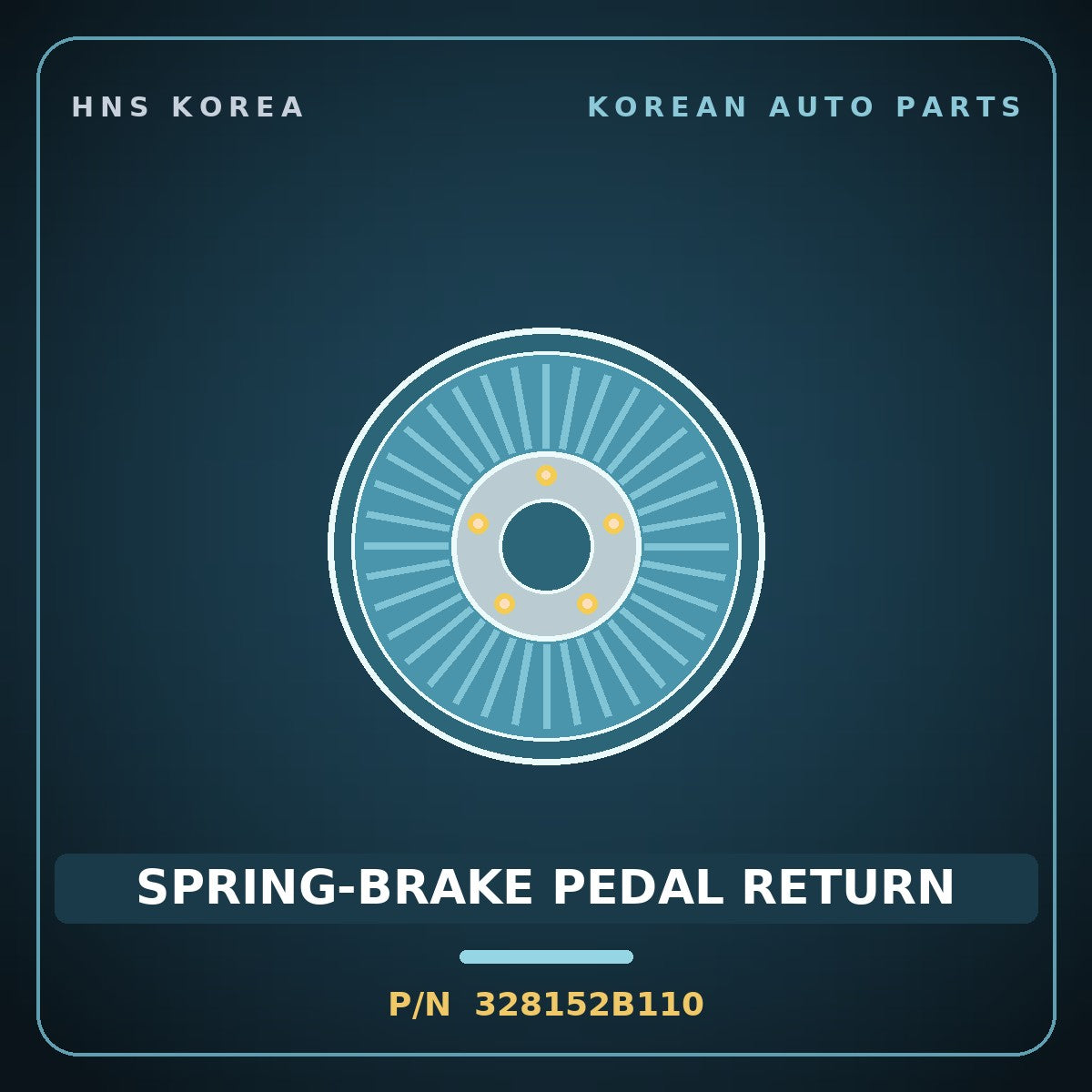 Genuine Mobis SPRING-BRAKE PEDAL RETURN 328152B110 for Santa Fe 2006 HNS Parts Korea