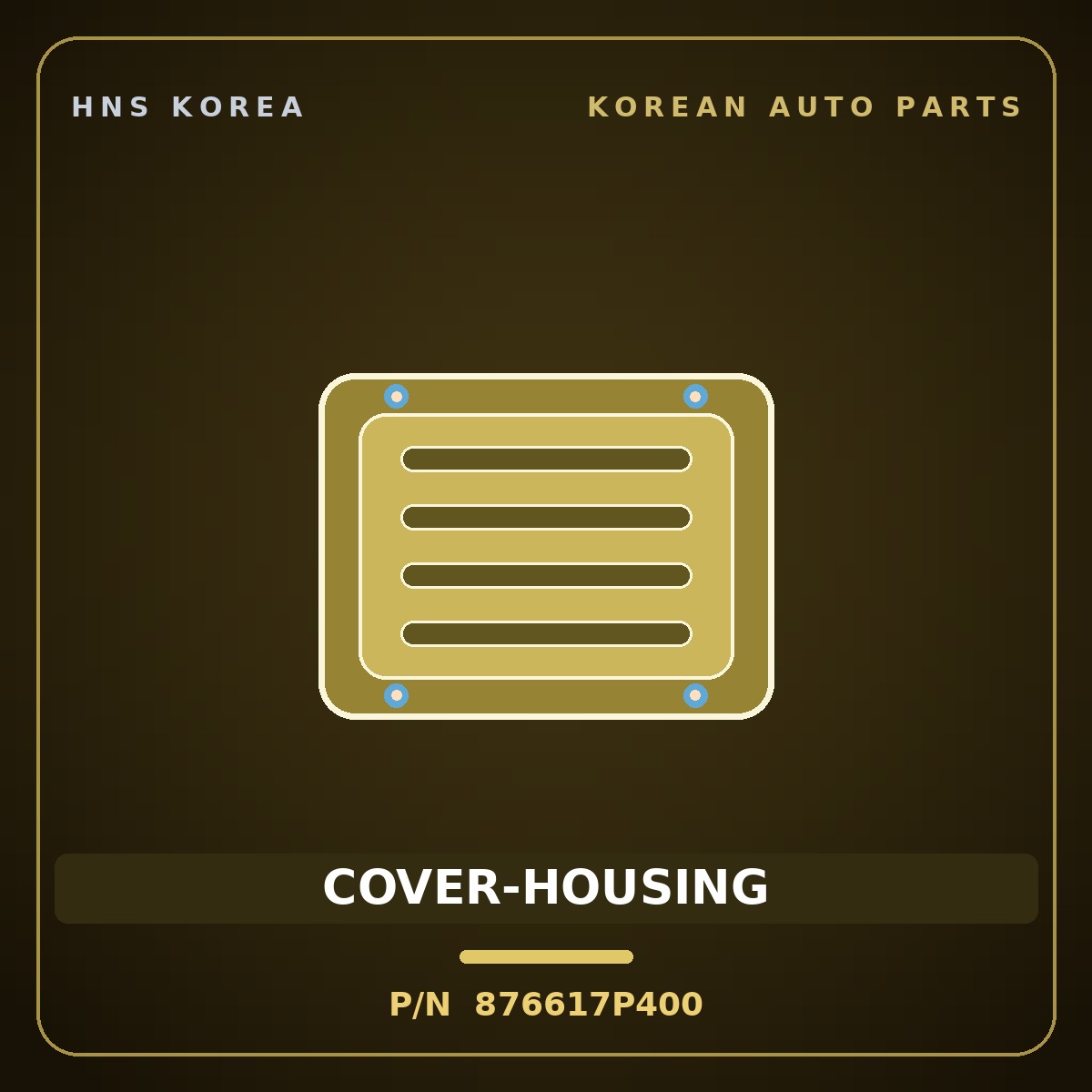 Genuine Mobis COVER-HOUSING 876617P400 for Trago 2013 HNS Parts Korea
