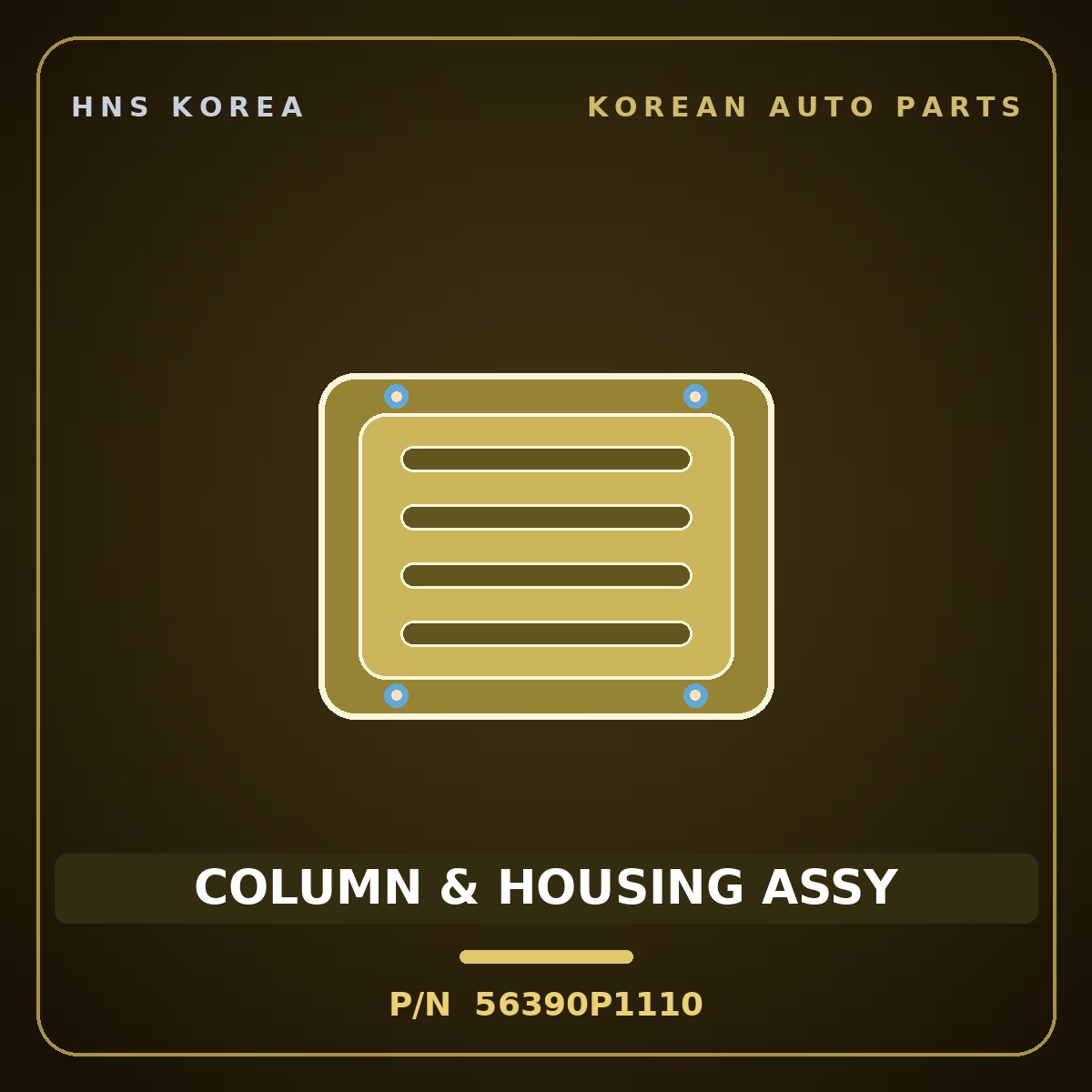 Genuine Mobis COLUMN & HOUSING ASSY 56390P1110 for Sportage 2022 HNS Parts Korea