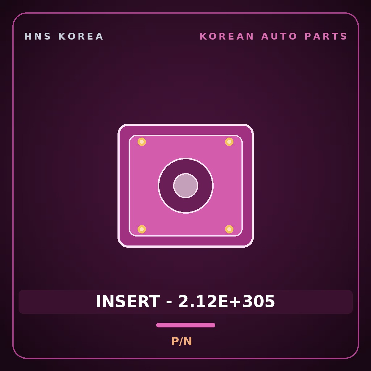 Genuine Mobis INSERT - 2.12E+305  for Carens 2016 HNS Parts Korea