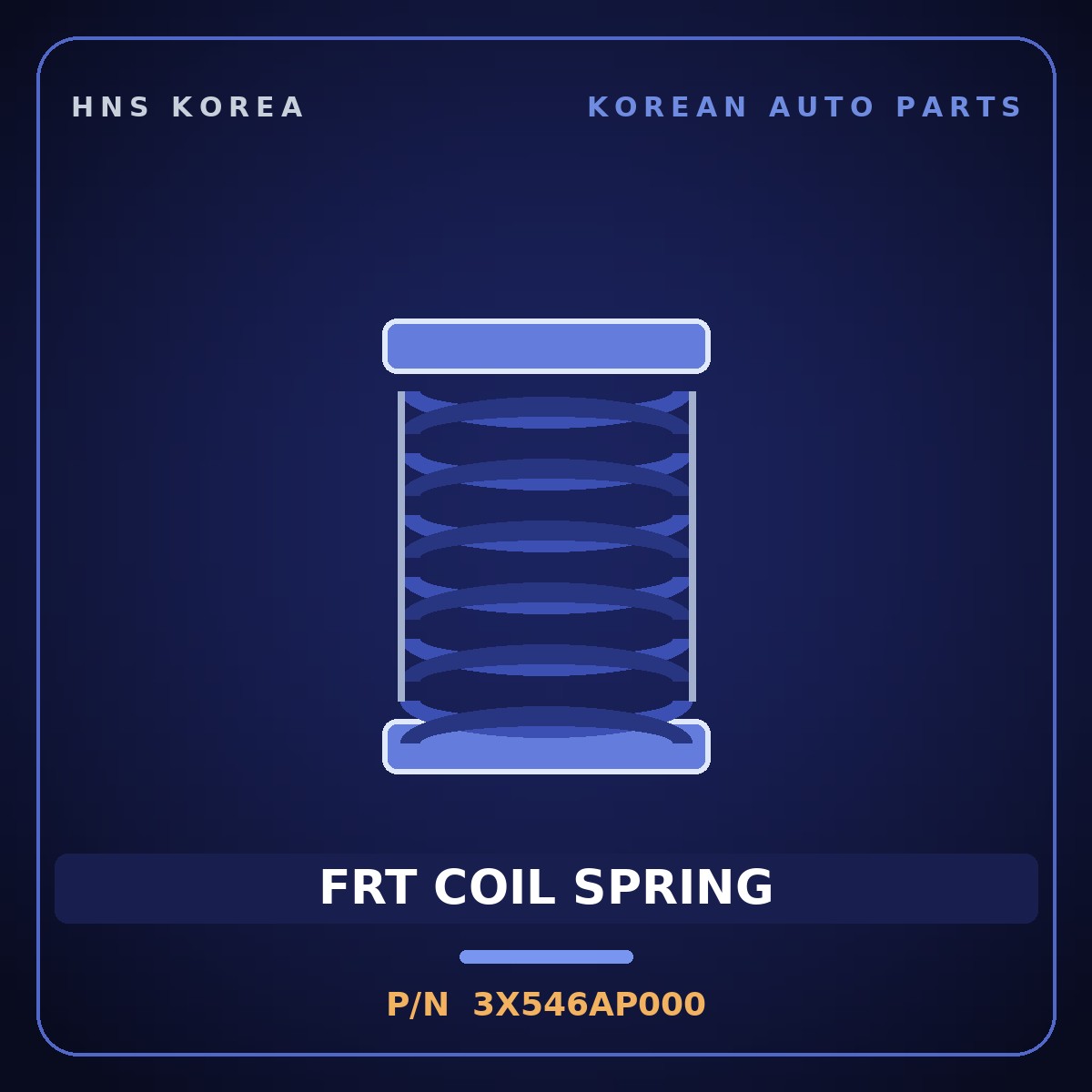 Genuine Mobis FRT COIL SPRING 3X546AP000 for Elantra 2014 HNS Parts Korea