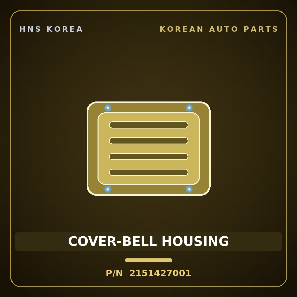 Genuine Mobis COVER-BELL HOUSING 2151427001 for Carens 2006 HNS Parts Korea
