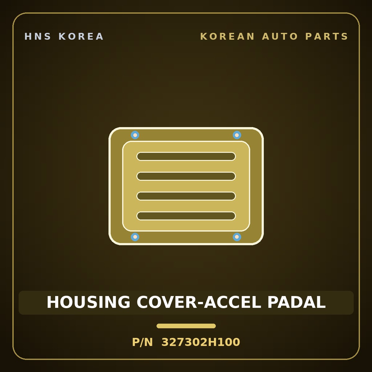 Genuine Mobis HOUSING COVER-ACCEL PADAL 327302H100 for Avante 2006 HNS Parts Korea