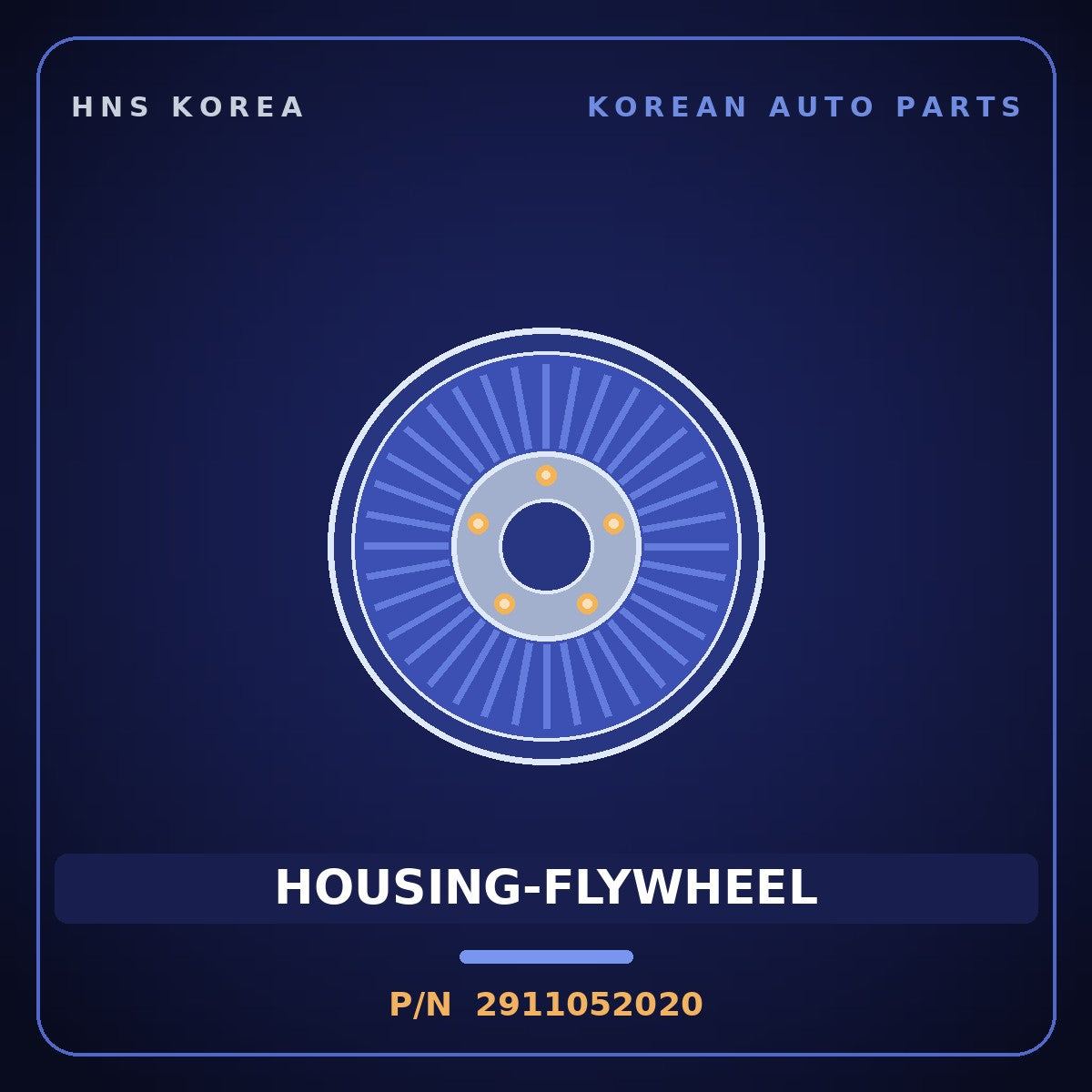 Genuine Mobis HOUSING-FLYWHEEL 2911052020 for Pavise 2019 HNS Parts Korea