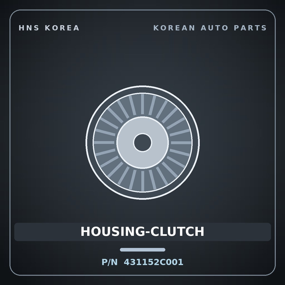 Genuine Mobis HOUSING-CLUTCH 431152C001 for i30 2015 HNS Parts Korea