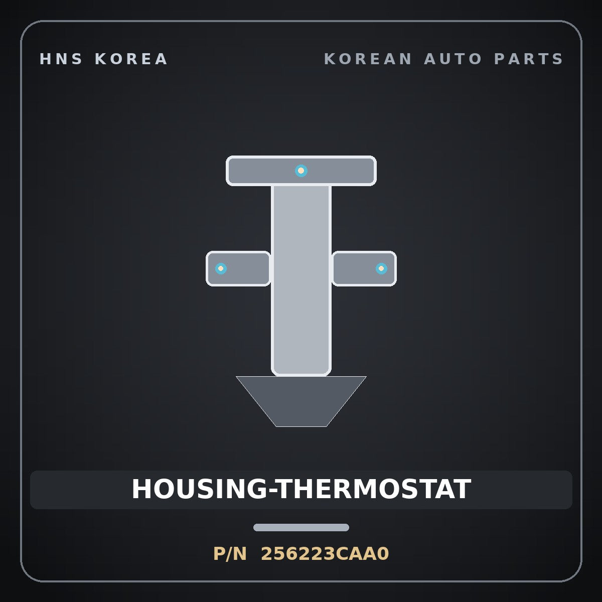 Genuine Mobis HOUSING-THERMOSTAT 256223CAA0 for Carnival 2008 HNS Parts Korea