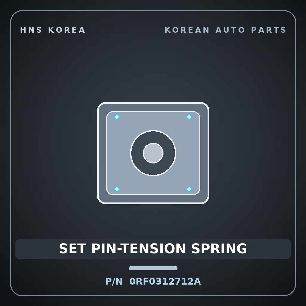 Genuine Mobis SET PIN-TENSION SPRING 0RF0312712A for Retona 1999 HNS Parts Korea