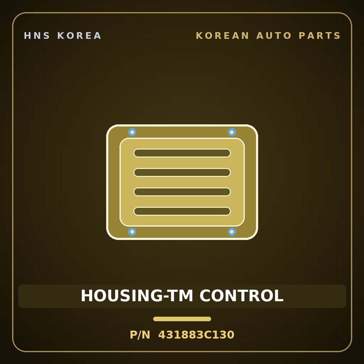 Genuine Mobis HOUSING-TM CONTROL 431883C130 for Sorento 2002 HNS Parts Korea