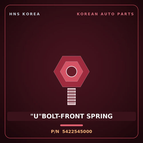 Genuine Mobis "U"BOLT-FRONT SPRING 5422545000 for Mighty 1996 HNS Parts Korea