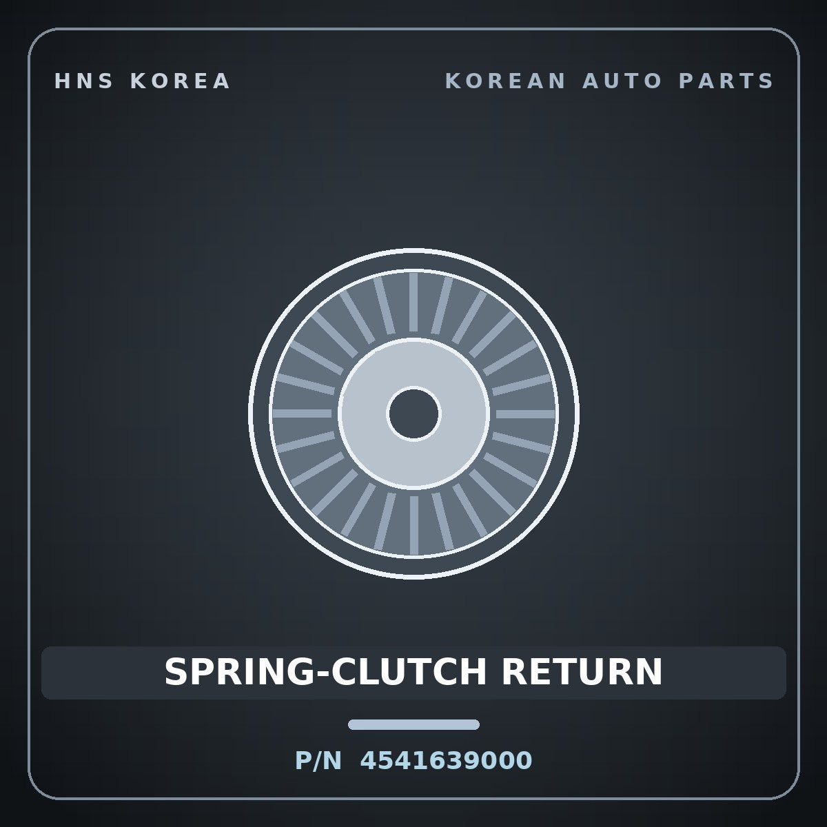 Genuine Mobis SPRING-CLUTCH RETURN 4541639000 for Accent 1999 HNS Parts Korea