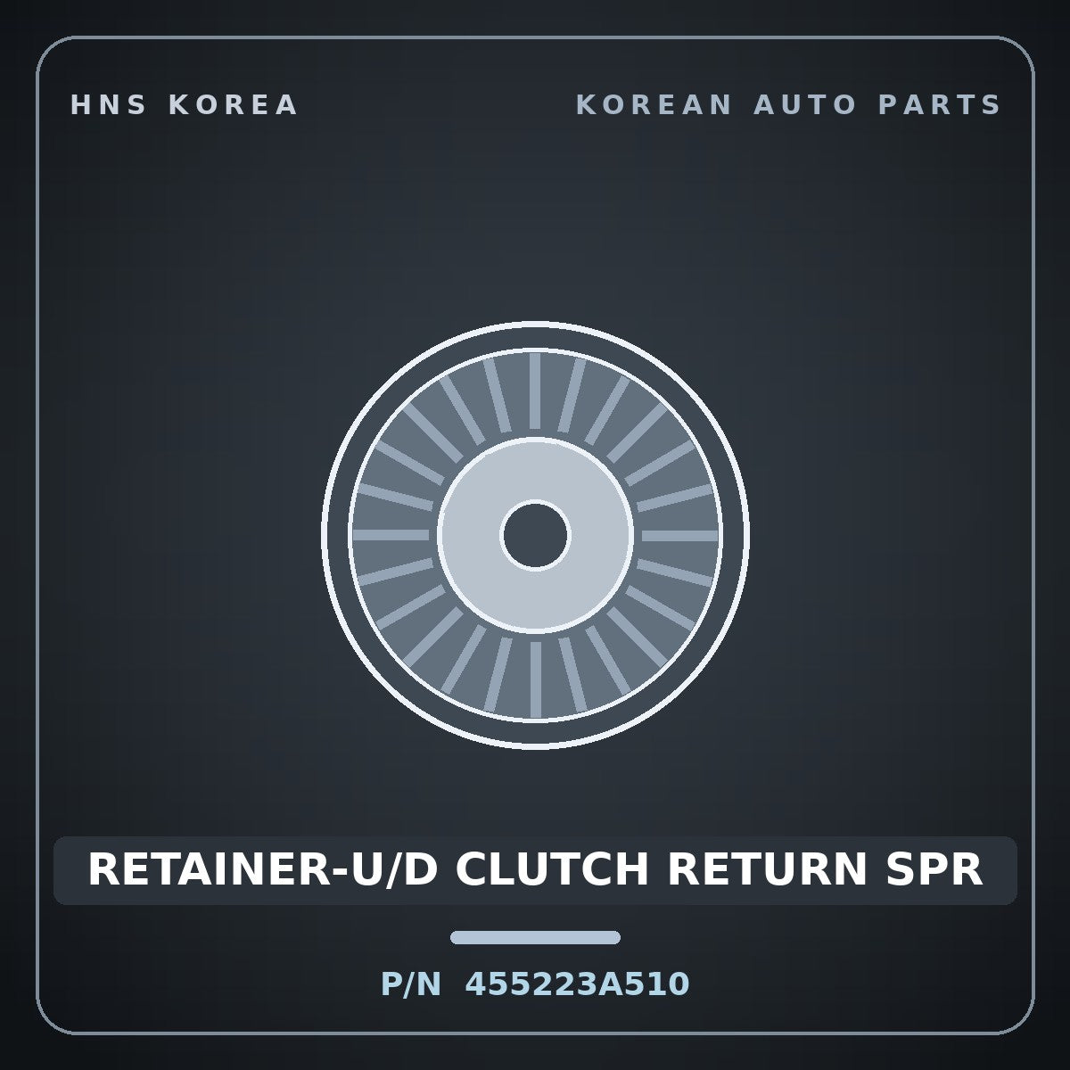 Genuine Mobis RETAINER-U/D CLUTCH RETURN SPR 455223A510 for Carnival 2006 HNS Parts Korea