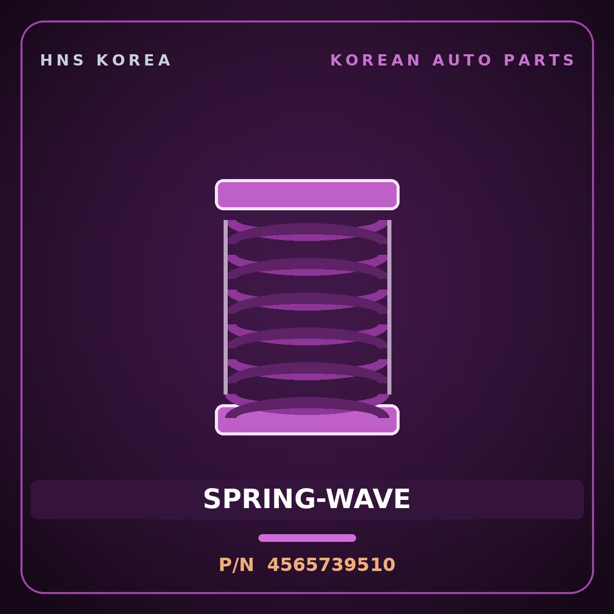 Genuine Mobis SPRING-WAVE 4565739510 for Carnival 2006 HNS Parts Korea