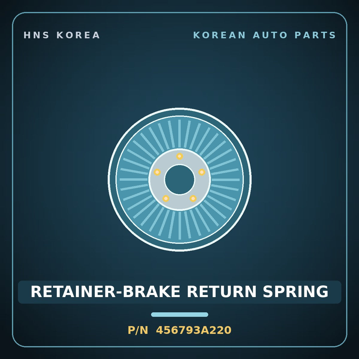 Genuine Mobis RETAINER-BRAKE RETURN SPRING 456793A220 for Grandeur 2006 HNS Parts Korea