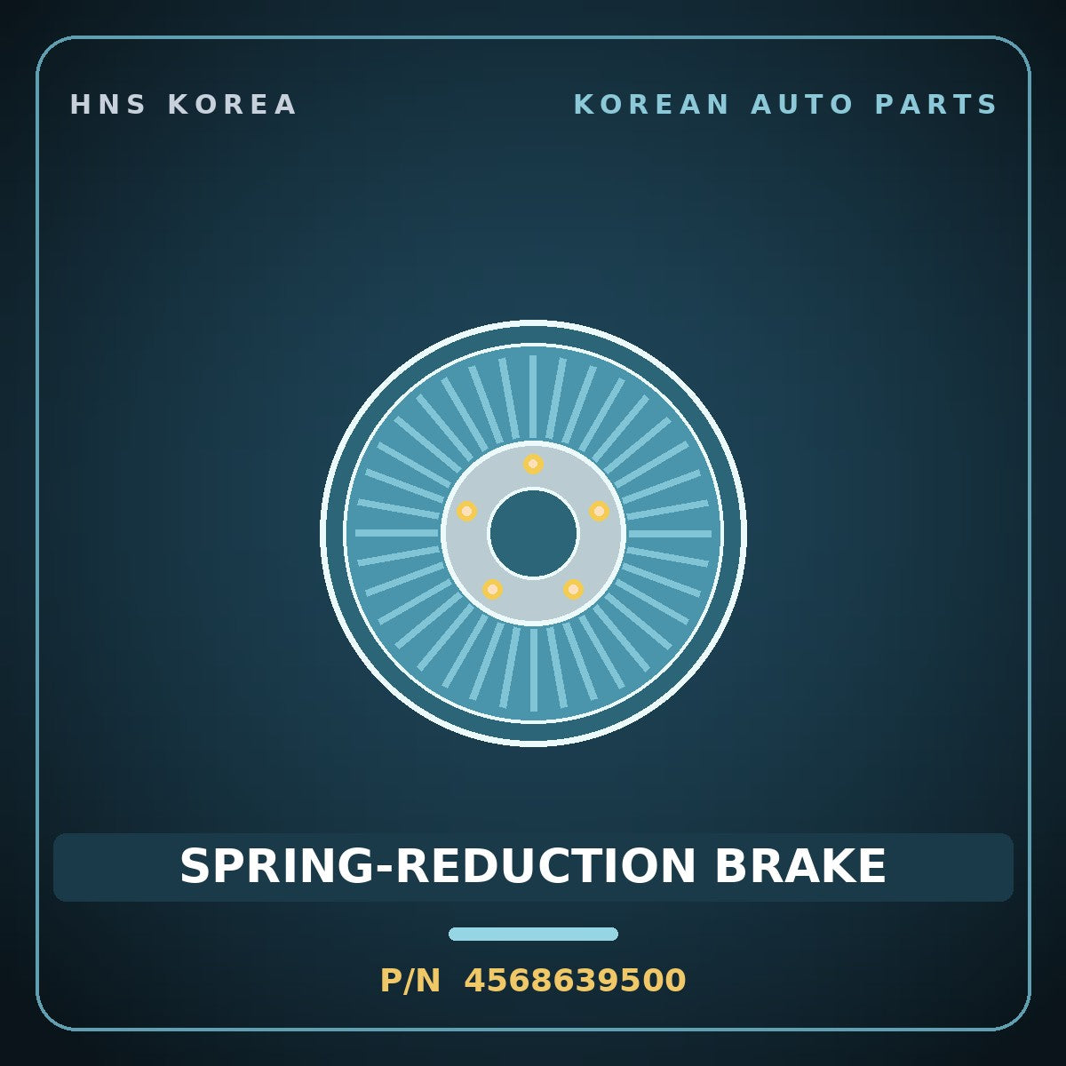 Genuine Mobis SPRING-REDUCTION BRAKE 4568639500 for Equus 1999 HNS Parts Korea