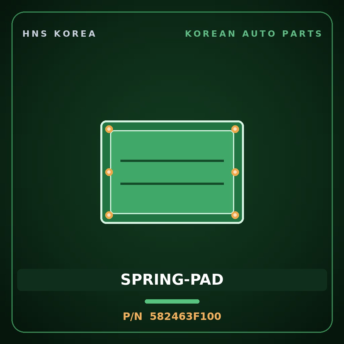 Genuine Mobis SPRING-PAD 582463F100 for Grandeur 2006 HNS Parts Korea